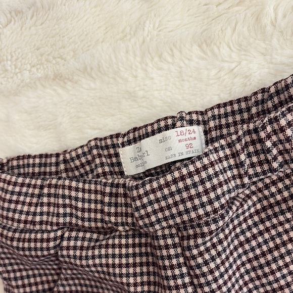 Zara Checkered Pants with Unique Hem - Picture 4 of 5